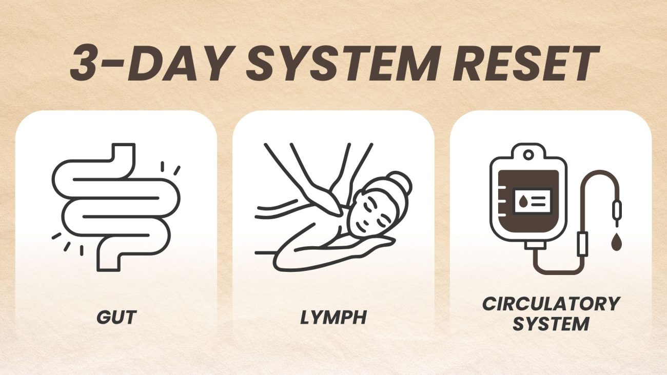 3-Day System Reset designed to restore balance, energy, and clarity
