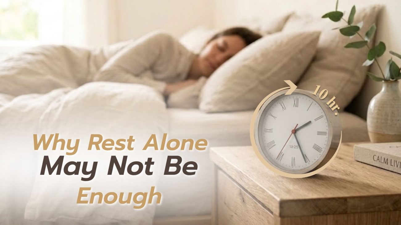 Rest alone may not be enough when the body is experiencing hidden fatigue and imbalance
