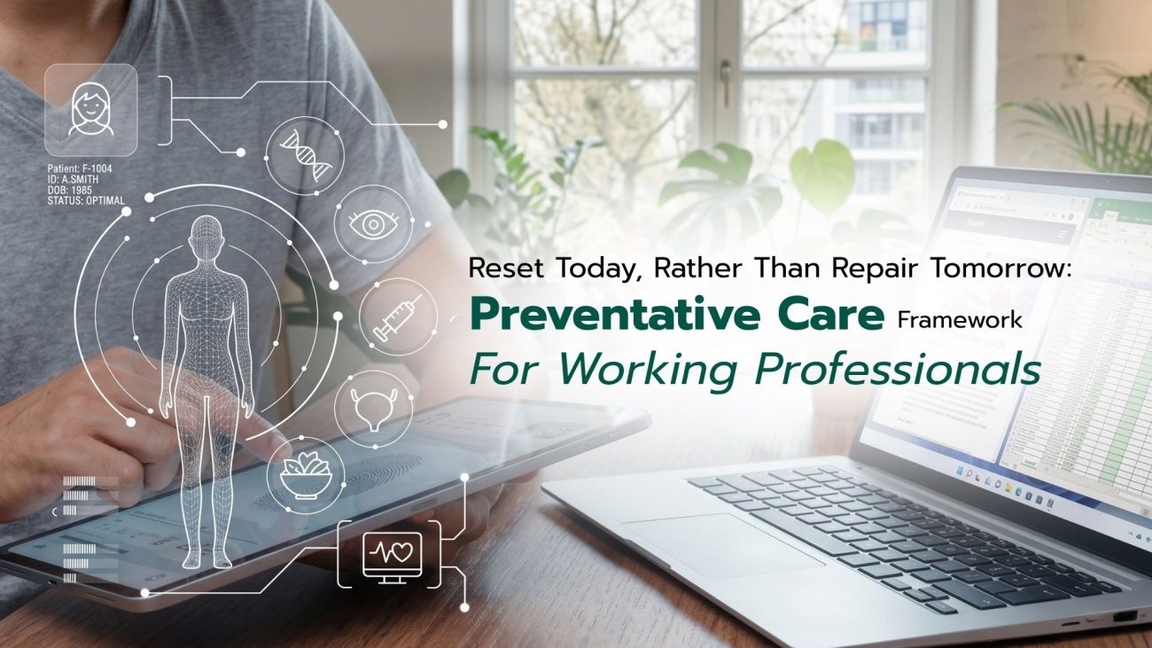 Preventative care as a structured wellness approach for working professionals